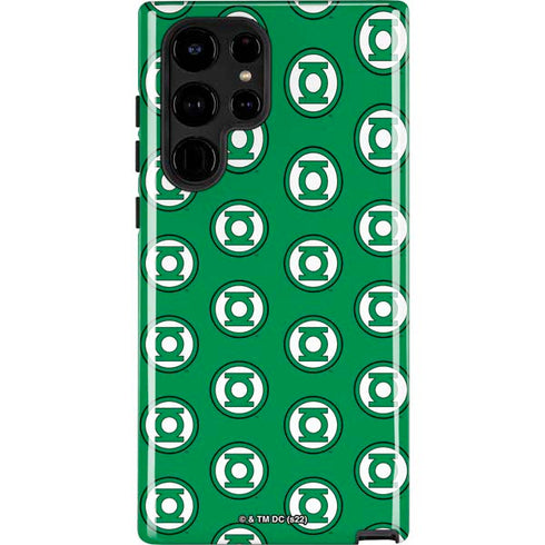 DC Comics Green Lantern Logo Pattern Galaxy S25 Ultra Impact Case