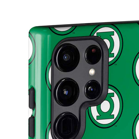 DC Comics Green Lantern Logo Pattern Galaxy S25 Ultra Impact Case