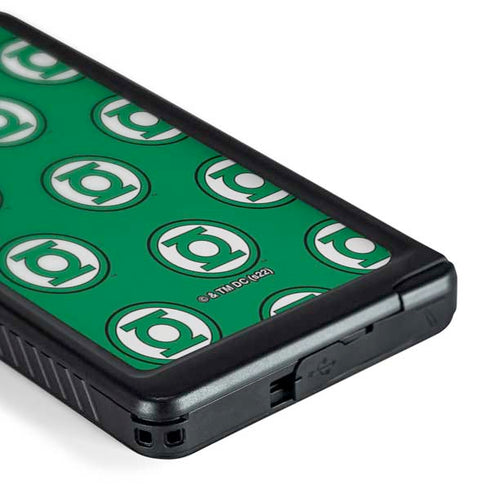 DC Comics Green Lantern Logo Pattern Galaxy S24 Ultra Waterproof Case