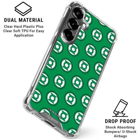 DC Comics Green Lantern Logo Pattern Galaxy S26 Clear Case