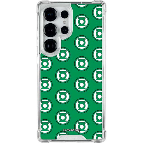 DC Comics Green Lantern Logo Pattern Galaxy S26 Ultra Clear Case