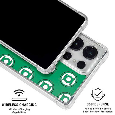 DC Comics Green Lantern Logo Pattern Galaxy S26 Ultra Clear Case