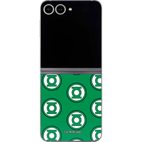 DC Comics Green Lantern Logo Pattern Galaxy Z Flip6 Skin