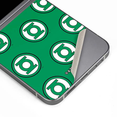 DC Comics Green Lantern Logo Pattern Galaxy Z Flip6 Skin