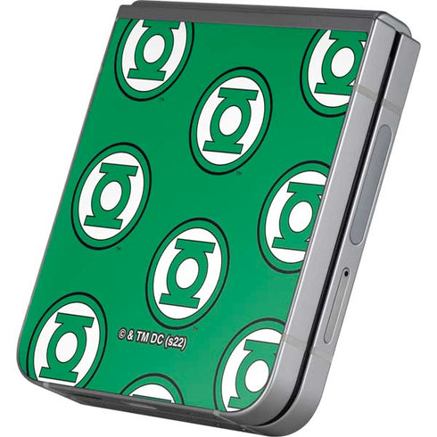 DC Comics Green Lantern Logo Pattern Galaxy Z Flip6 Skin