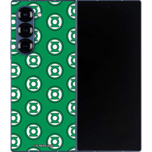 DC Comics Green Lantern Logo Pattern Galaxy Z Fold6 Skin