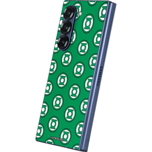 DC Comics Green Lantern Logo Pattern Galaxy Z Fold6 Skin