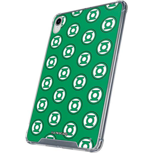 DC Comics Green Lantern Logo Pattern iPad 11th Gen (2025) Clear Case