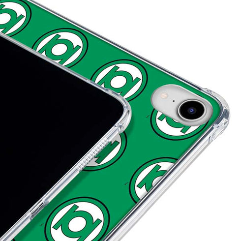 DC Comics Green Lantern Logo Pattern iPad 11th Gen (2025) Clear Case