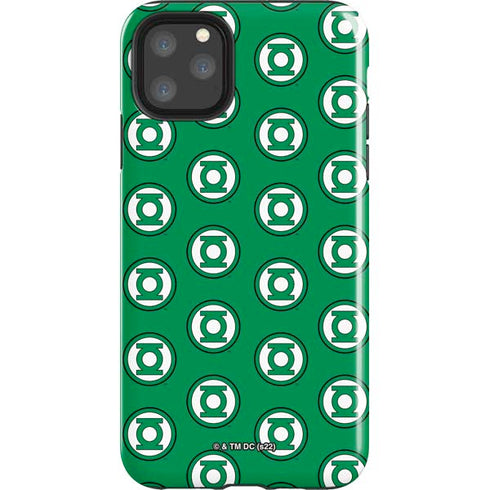 DC Comics Green Lantern Logo Pattern iPhone Cases
