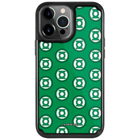 DC Comics Green Lantern Logo Pattern iPhone Cases