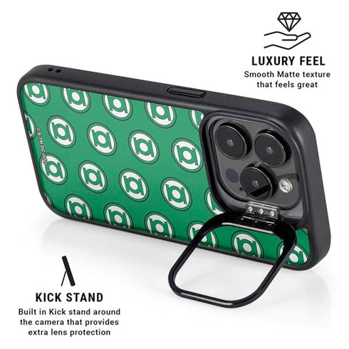 DC Comics Green Lantern Logo Pattern iPhone 13 Pro Kickstand Case
