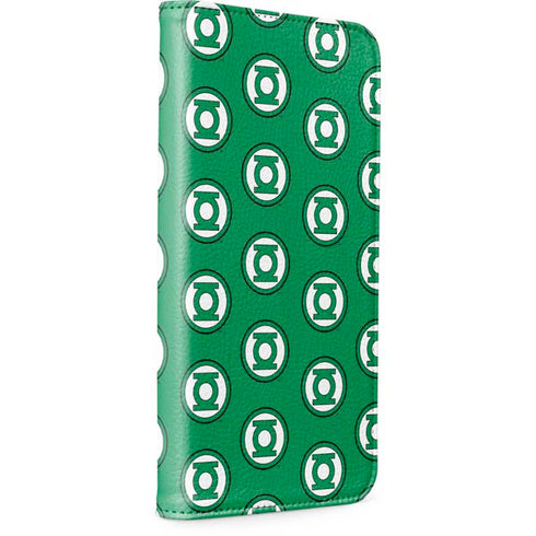 DC Comics Green Lantern Logo Pattern iPhone 15 Pro Folio Case