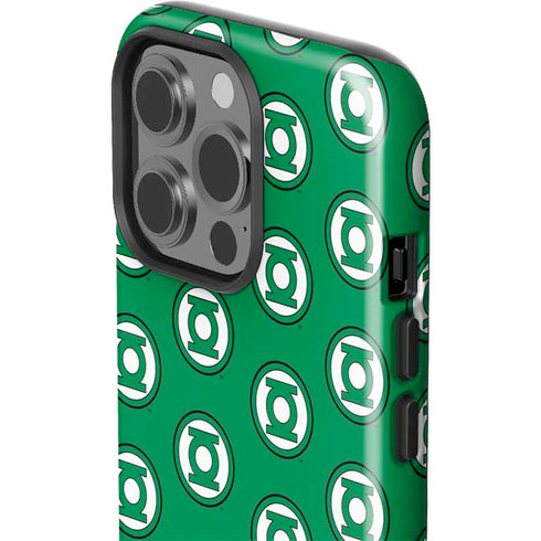 DC Comics Green Lantern Logo Pattern iPhone 15 Pro Impact Case
