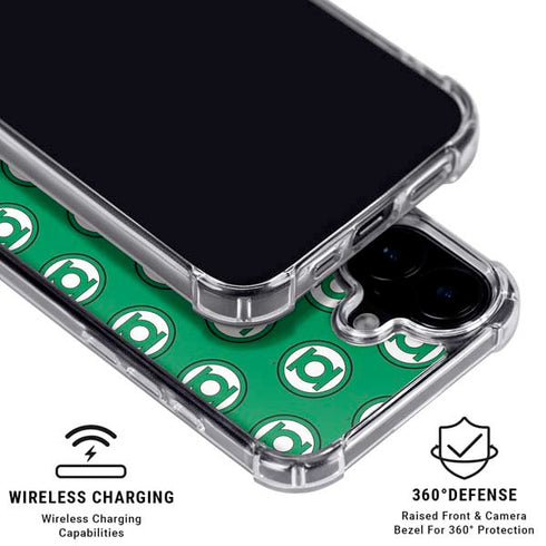 DC Comics Green Lantern Logo Pattern iPhone 16 MagSafe Case