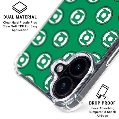 DC Comics Green Lantern Logo Pattern iPhone 16 MagSafe Case