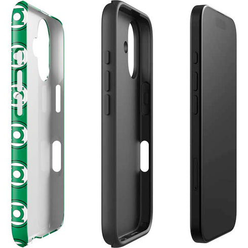DC Comics Green Lantern Logo Pattern iPhone 16 Plus Impact Case