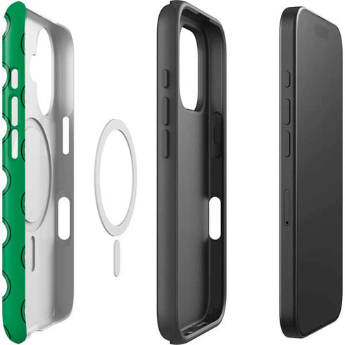 DC Comics Green Lantern Logo Pattern iPhone 16 Plus Magsafe Impact Case