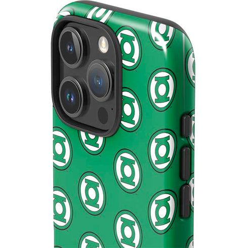 DC Comics Green Lantern Logo Pattern iPhone 16 Pro Max Impact Case