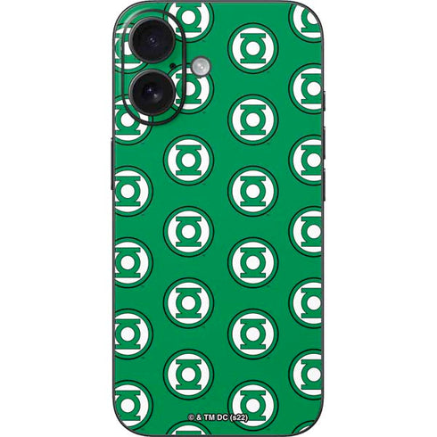 DC Comics Green Lantern Logo Pattern iPhone 16 Skin