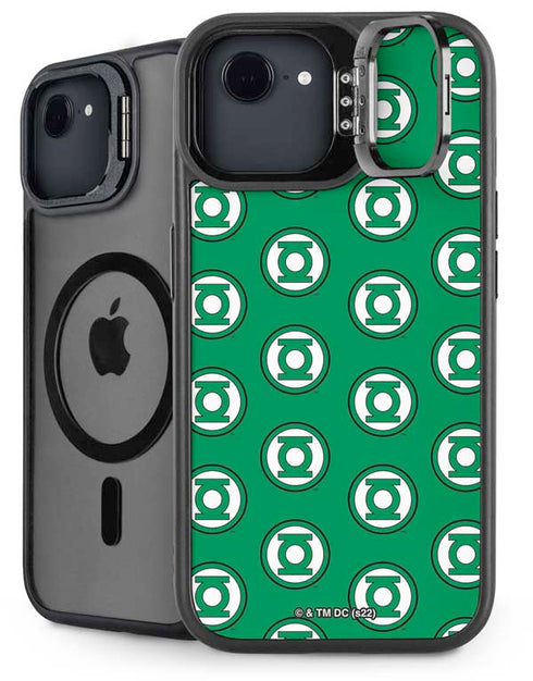 DC Comics Green Lantern Logo Pattern iPhone 16e Kickstand Case