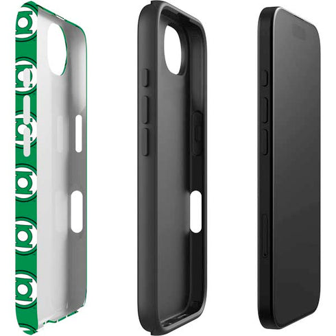 DC Comics Green Lantern Logo Pattern iPhone 16e Impact Case