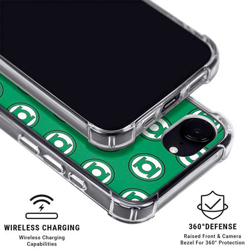 DC Comics Green Lantern Logo Pattern iPhone 16e MagSafe Case