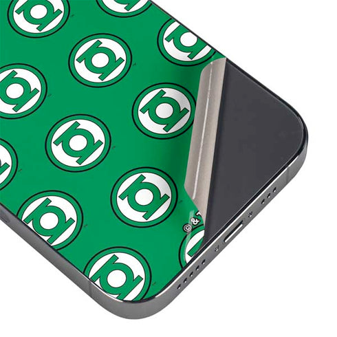 DC Comics Green Lantern Logo Pattern iPhone 16e Skin