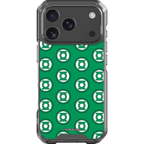 DC Comics Green Lantern Logo Pattern iPhone 18 Pro Clear Case