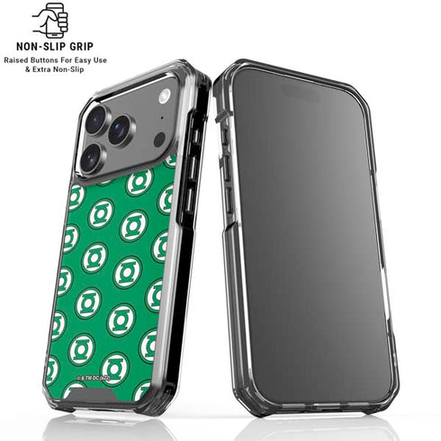 DC Comics Green Lantern Logo Pattern iPhone 18 Pro Clear Case