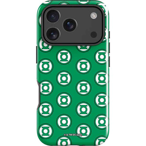 DC Comics Green Lantern Logo Pattern iPhone 18 Pro Max Impact Case