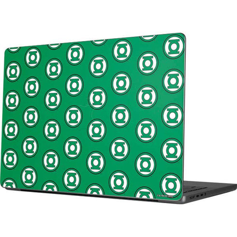 DC Comics Green Lantern Logo Pattern Apple MacBook Pro 14-inch Skin