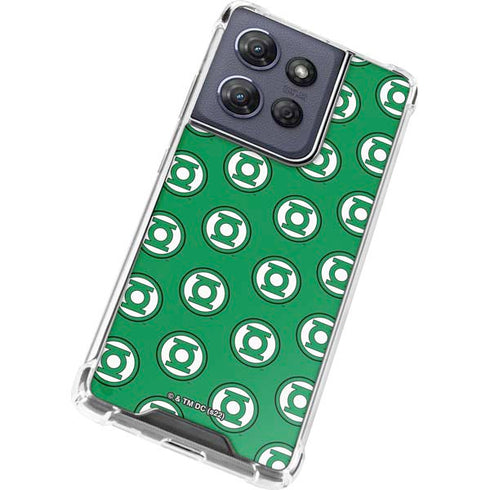 DC Comics Green Lantern Logo Pattern Moto G 5G (2025) Clear Case