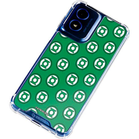 DC Comics Green Lantern Logo Pattern Moto G Play 4G (2024) Clear Case