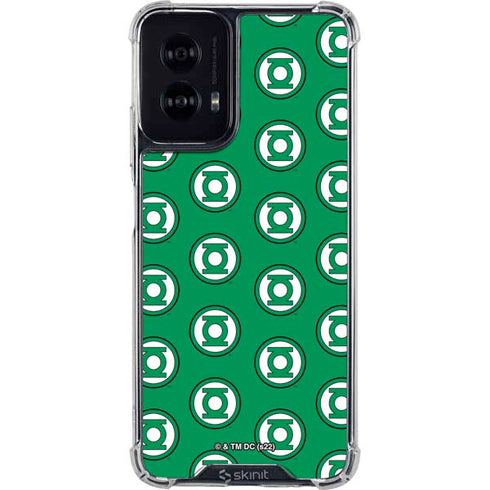 DC Comics Green Lantern Logo Pattern Moto G Power 5G (2024) Clear Case