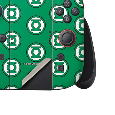 DC Comics Green Lantern Logo Pattern Nintendo Switch 2 (2025) Joy-Con Controller Skin