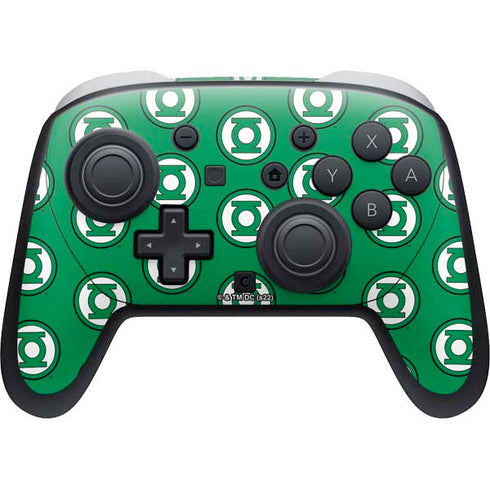 DC Comics Green Lantern Logo Pattern Nintendo Skins