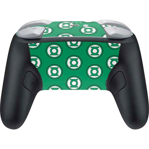 DC Comics Green Lantern Logo Pattern Nintendo Switch 2 (2025) Pro Controller Skin