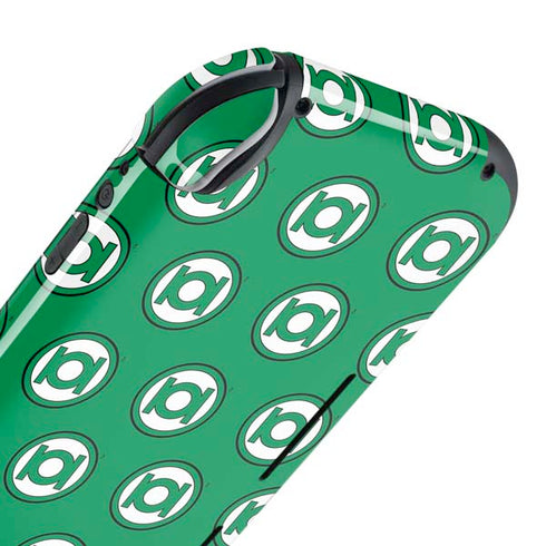 DC Comics Green Lantern Logo Pattern Nintendo Switch Lite Skin