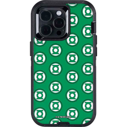 DC Comics Green Lantern Logo Pattern Otterbox Defender iPhone Skin