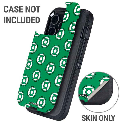 DC Comics Green Lantern Logo Pattern Otterbox Defender iPhone Skin