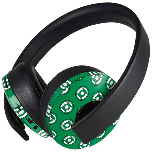 DC Comics Green Lantern Logo Pattern PlayStation 4 Gold Wireless Headset Skin