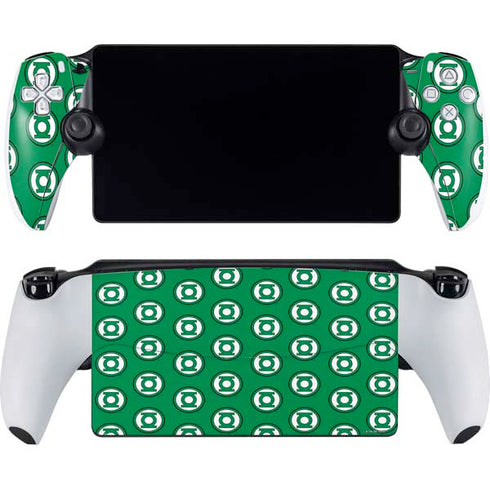 DC Comics Green Lantern Logo Pattern PlayStation Portal Remote Player Skin