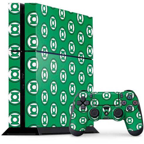 DC Comics Green Lantern Logo Pattern PlayStation PS4 Skins
