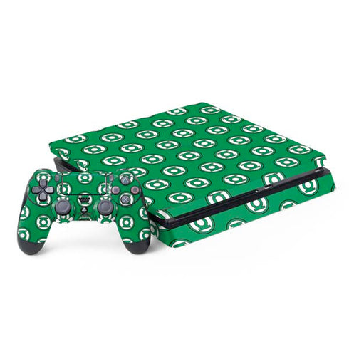 DC Comics Green Lantern Logo Pattern PlayStation PS4 Skins
