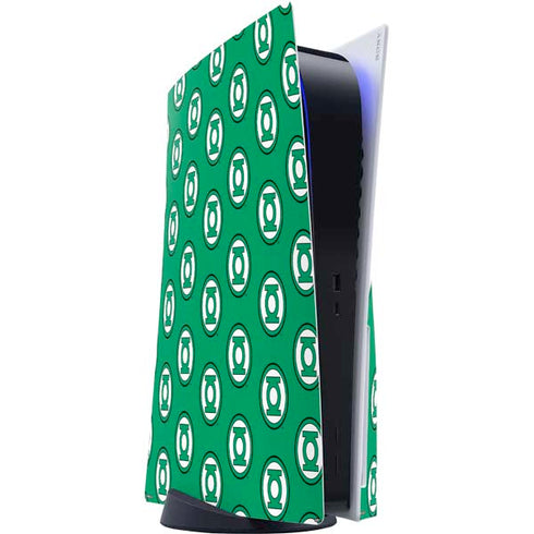 DC Comics Green Lantern Logo Pattern PlayStation PS5 Skins