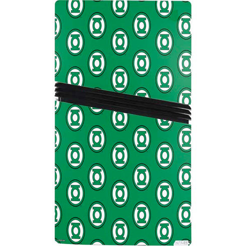 DC Comics Green Lantern Logo Pattern PS5 Pro Console Skin