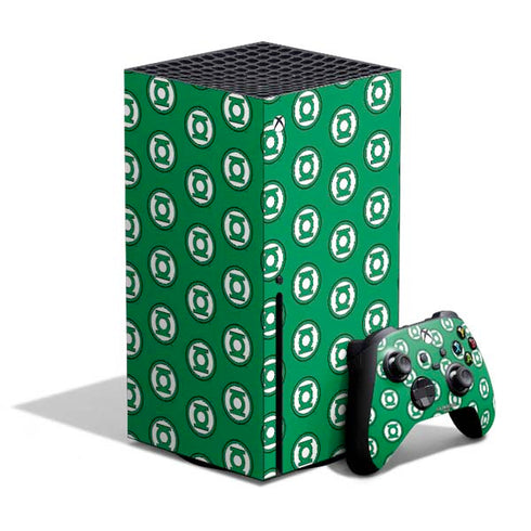 DC Comics Green Lantern Logo Pattern Xbox Series X Skins