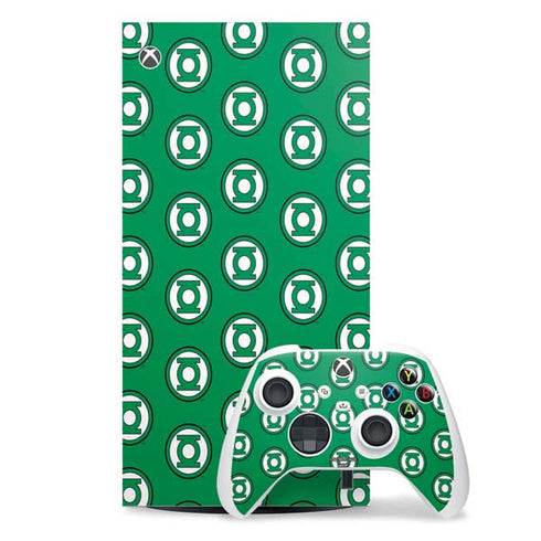 DC Comics Green Lantern Logo Pattern Xbox Series X Skins