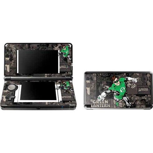 DC Comics Green Lantern Vintage Action Pose Pattern 3DS (2011) Skin